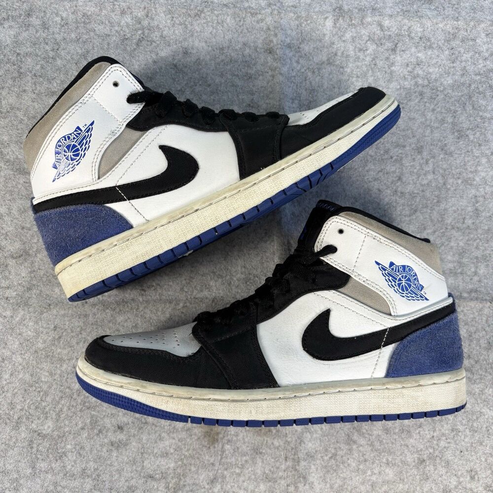 852542-102 - Mens 7.5 / Womens 9 Nike Air Jordan 1 Mid SE Union Royal Blue Black
